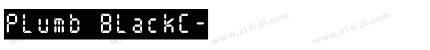 Plumb BlackC字体转换